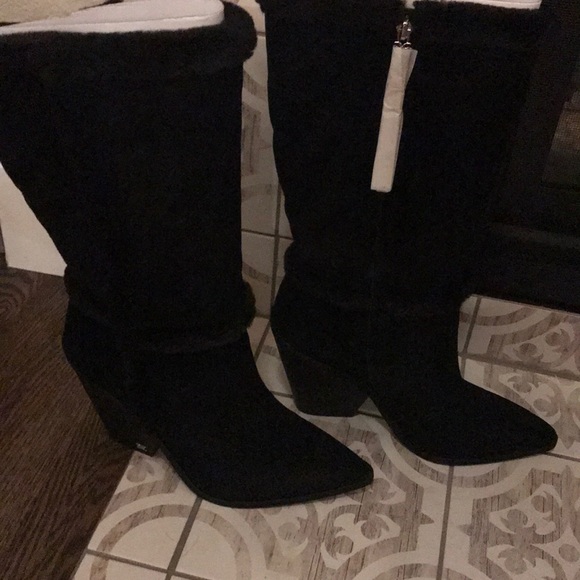Sam Edelman Ilsa black suede boots size 9-new - Picture 9 of 9
